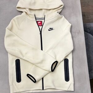 Nike Tech Youth Boy Zip Up Hoodie Size Youth XL (cream) perfect